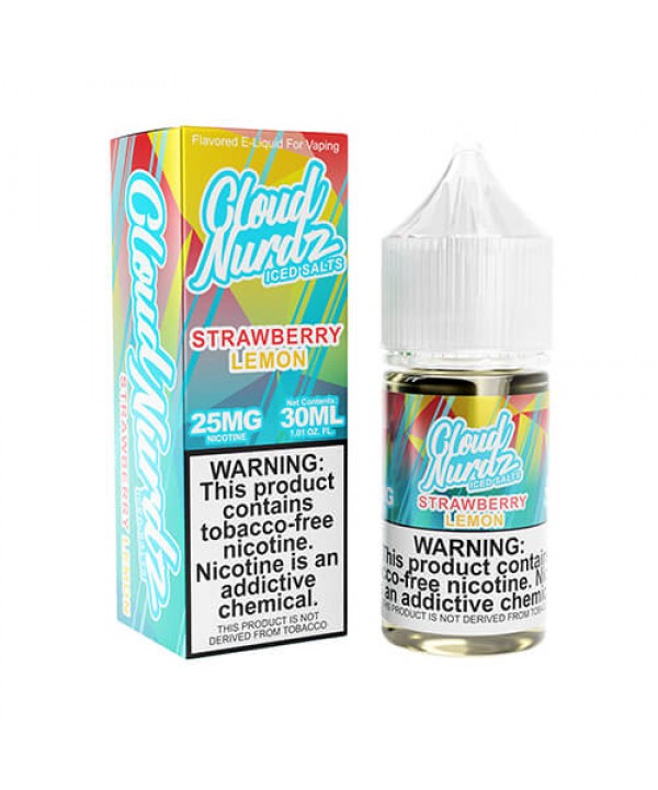 Cloud Nurdz Salts Strawberry Lemon Iced eJuice